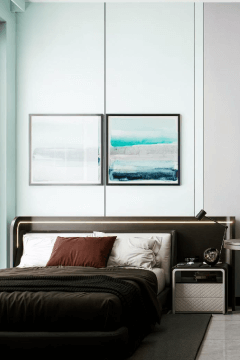 Luxury studio interior with contemporary design